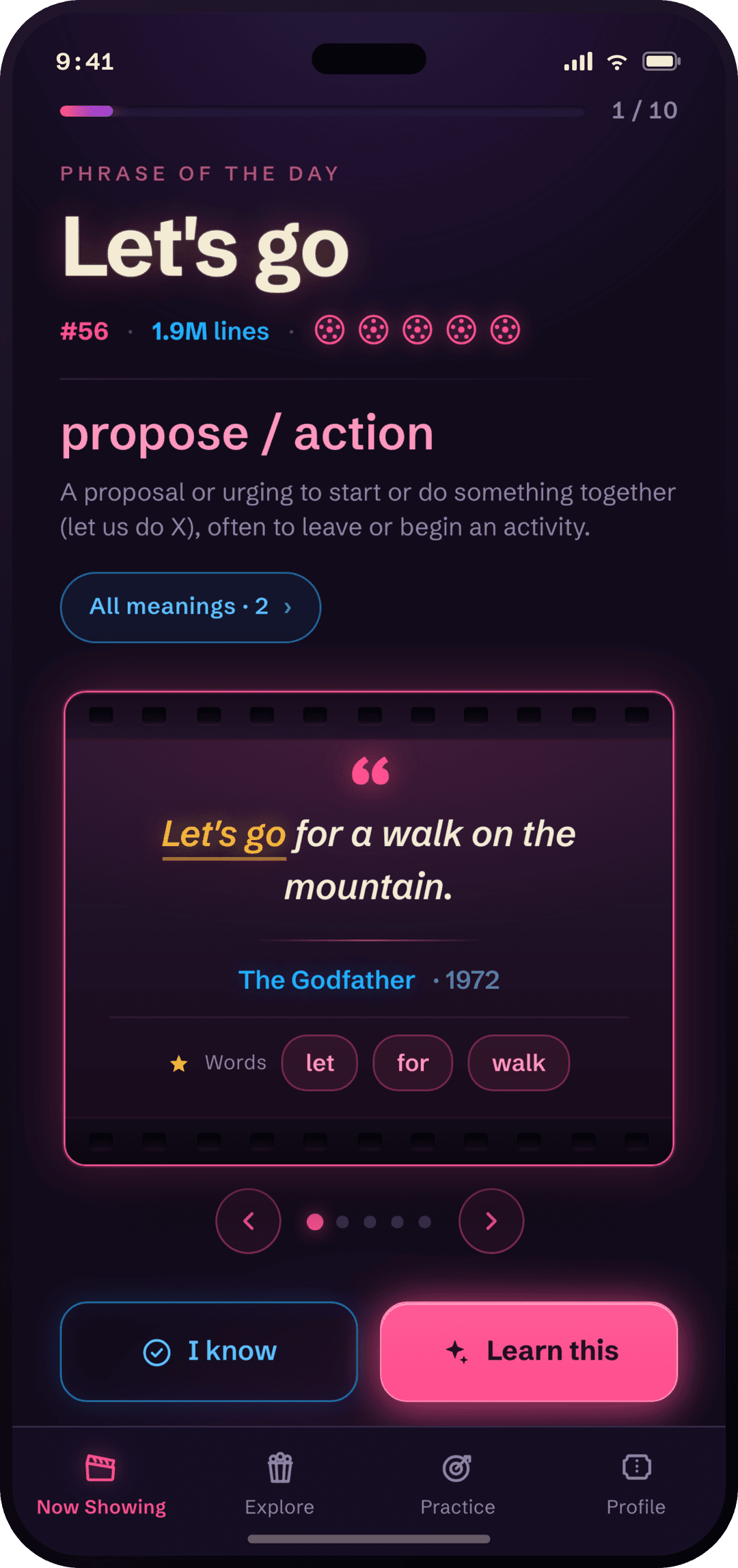Phrase of the day — Let's go